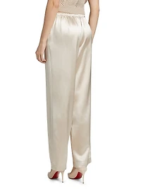 Kauai Silk Wide-Leg Pants