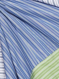 Samantha Striped Cotton Handkerchief Midi-Dress