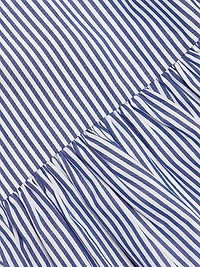Claudette Striped Ruffled Crop Top