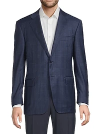 Plaid Wool Sport Coat