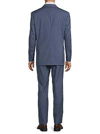 Textured Wool Single-Breasted Suit