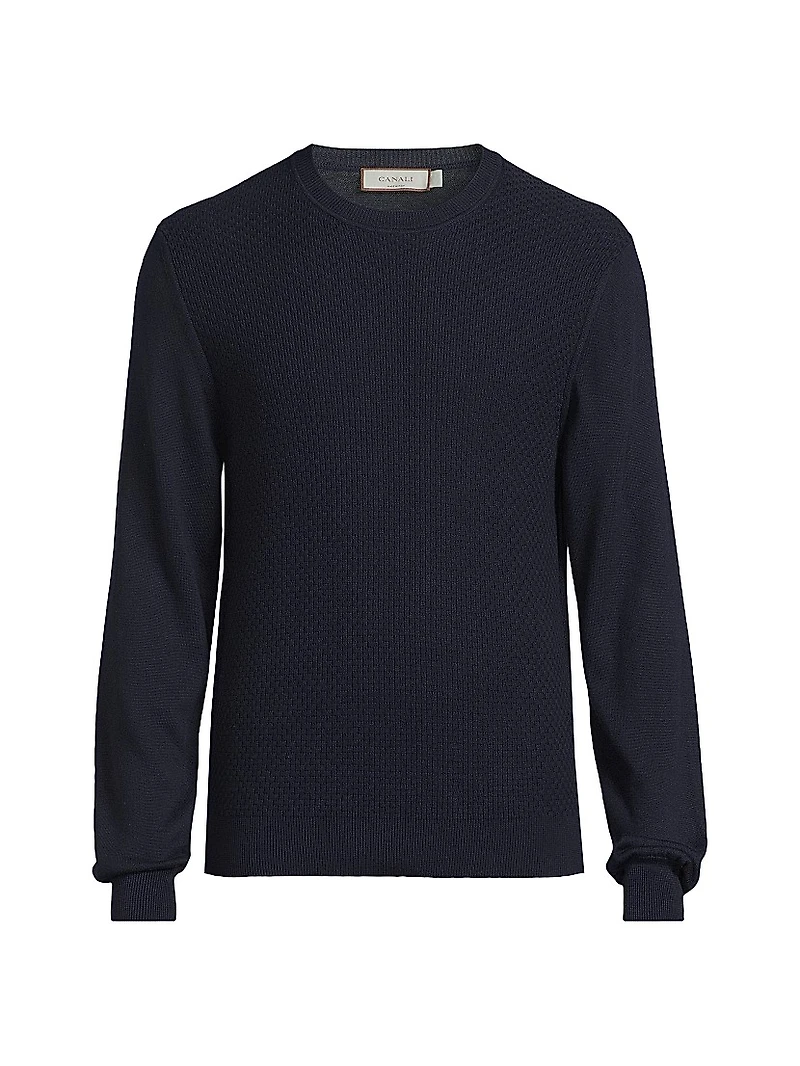 Textured Crewneck Sweater