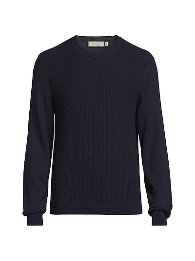 Textured Crewneck Sweater