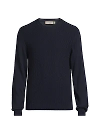 Textured Crewneck Sweater