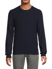 Textured Crewneck Sweater