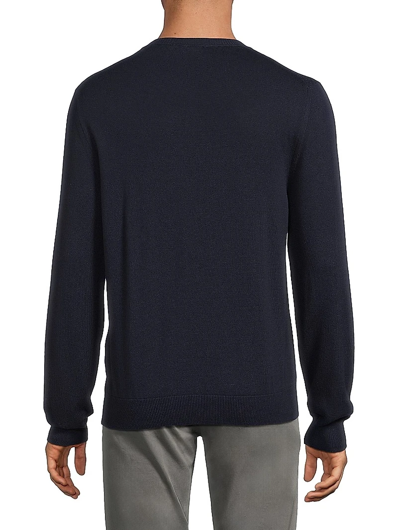 Textured Crewneck Sweater