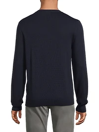 Textured Crewneck Sweater