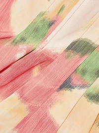 Farah Abstract Floral Strapless Top