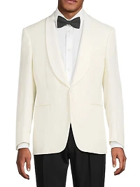 Shawl Lapel Silk-Wool Dinner Jacket