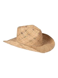Memoirs Sundance Cowboy Raffia Hat