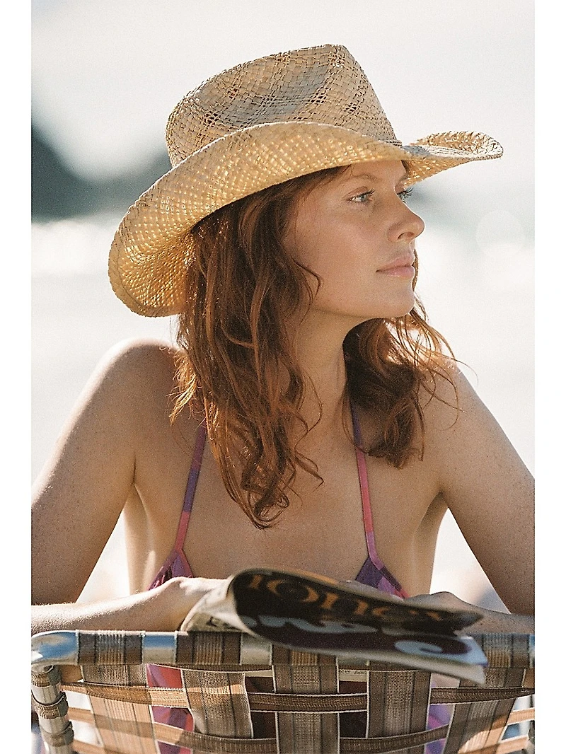 Memoirs Sundance Cowboy Raffia Hat
