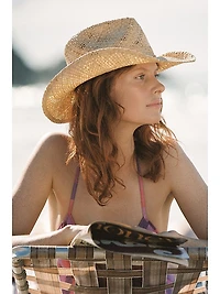 Memoirs Sundance Cowboy Raffia Hat