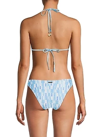 Sunset Tile Abstract Triangle Bikini Top