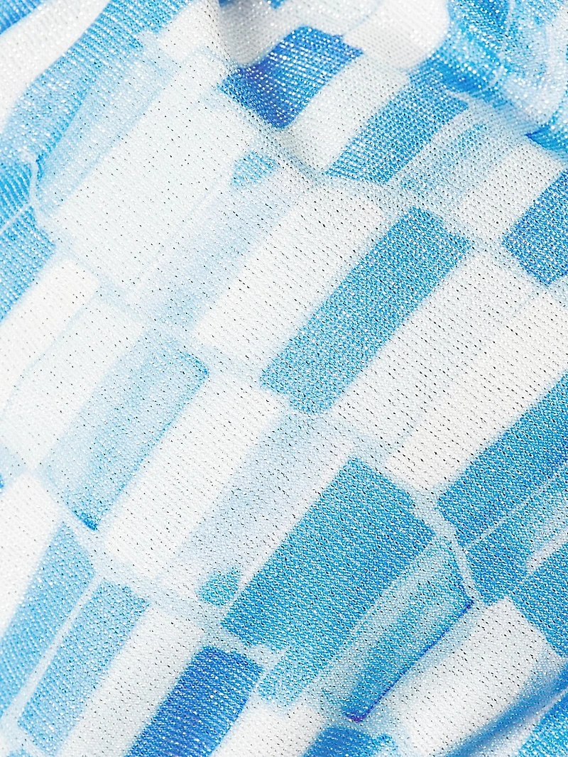 Sunset Tile Abstract Triangle Bikini Top