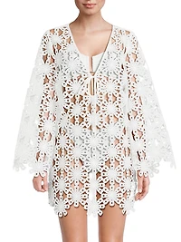 Viara Lace Cover-Up Minidress