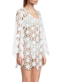 Viara Lace Cover-Up Minidress