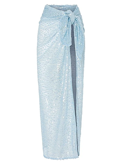 Sequined Mesh Sarong