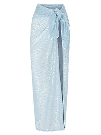 Sequined Mesh Sarong