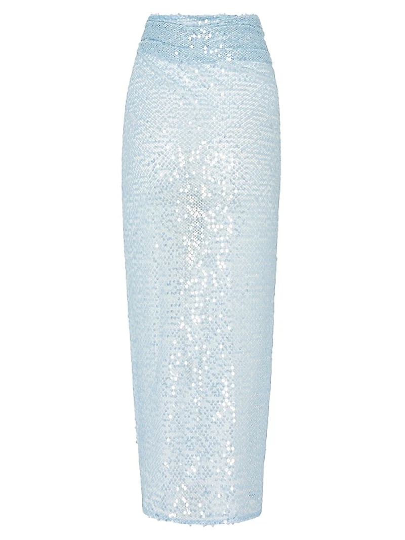 Sequined Mesh Sarong