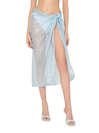Sequined Mesh Sarong