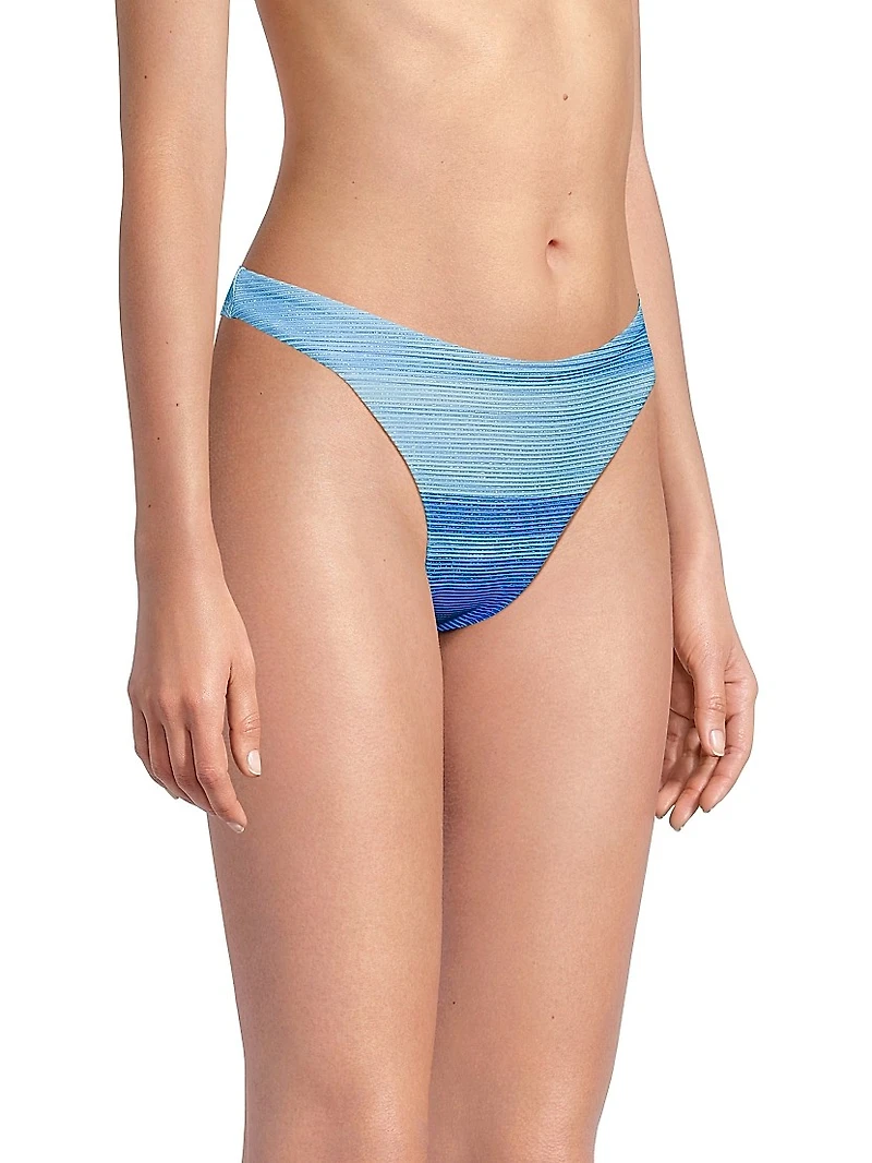 Margot Sunset Stripe Bikini Bottom
