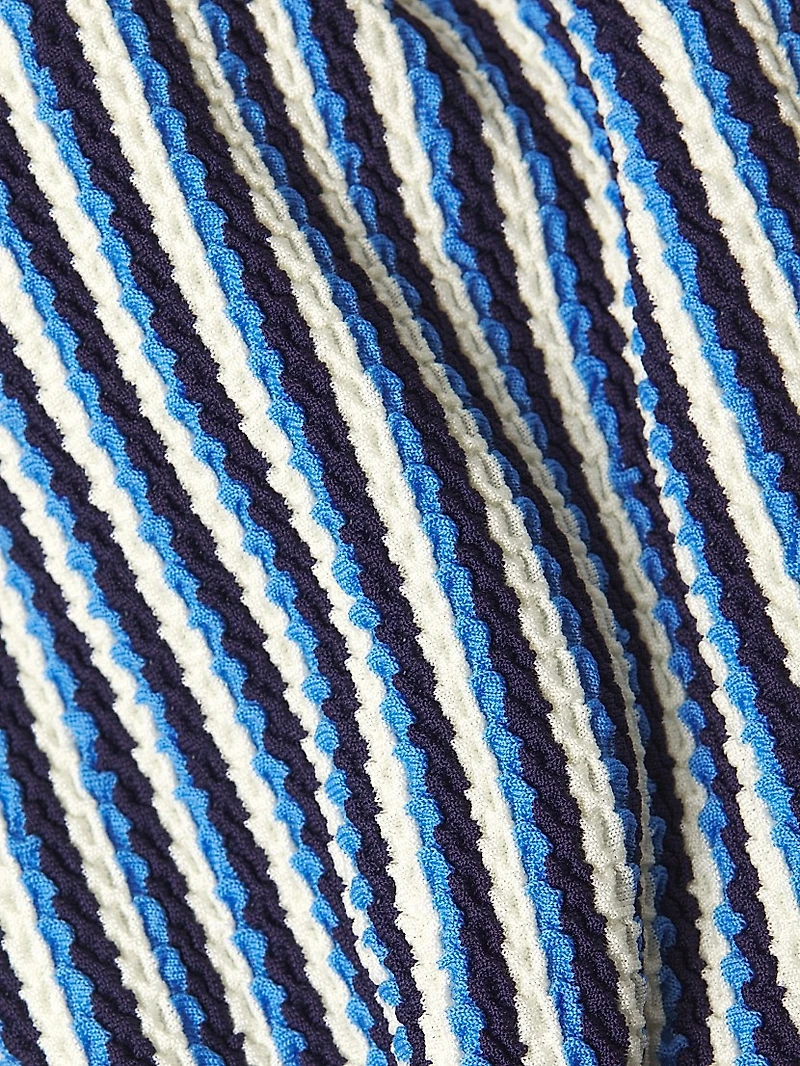 Striped Bandeau Bikini Top