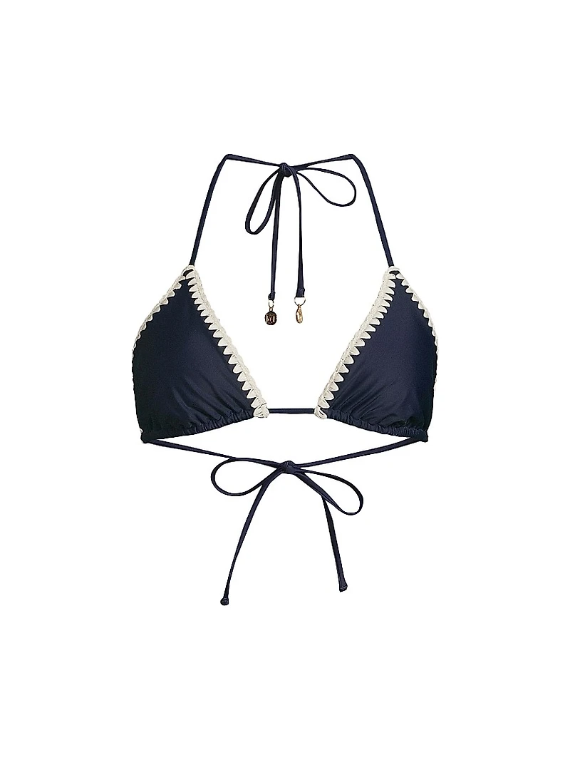 Plunging V-Halterneck Bikini Top