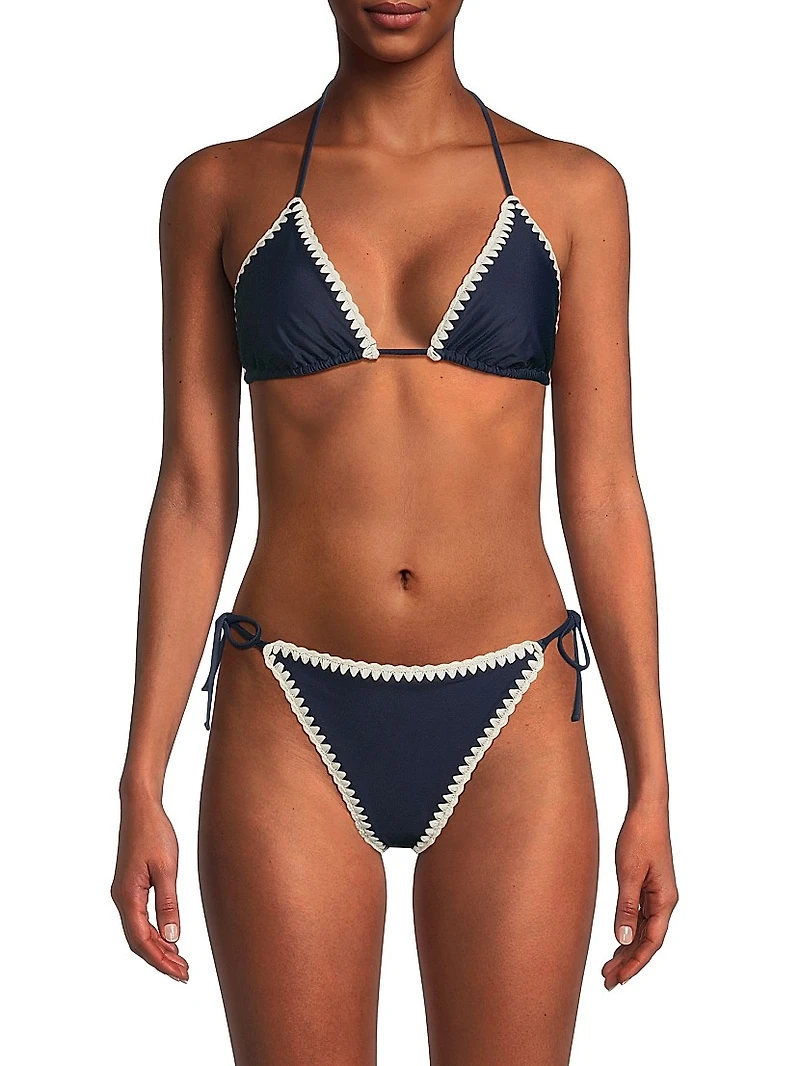 Plunging V-Halterneck Bikini Top
