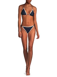 Plunging V-Halterneck Bikini Top
