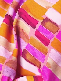 Sunset Tile Printed Bandeau Bikini Top