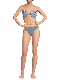 Margot Striped Bikini Bottom