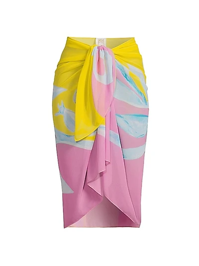 Floral Tie-Waist Sarong