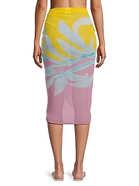 Floral Tie-Waist Sarong