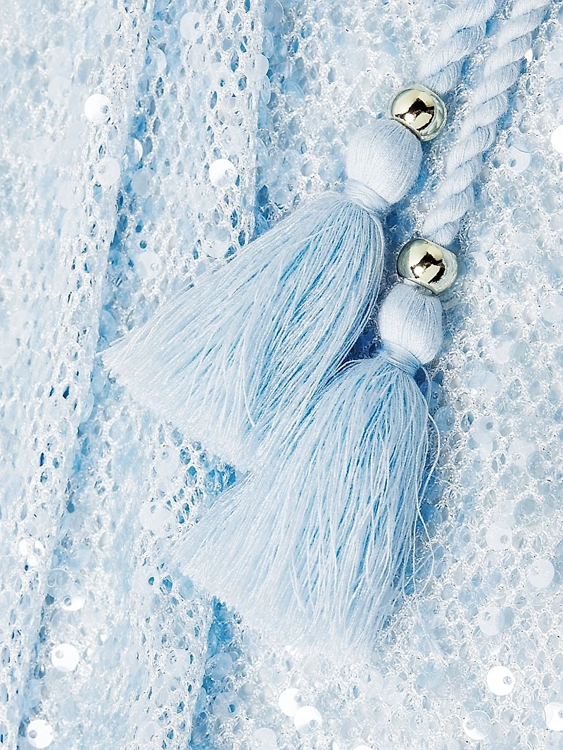 Sequined Mesh Halterneck Dress