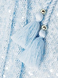 Sequined Mesh Halterneck Dress