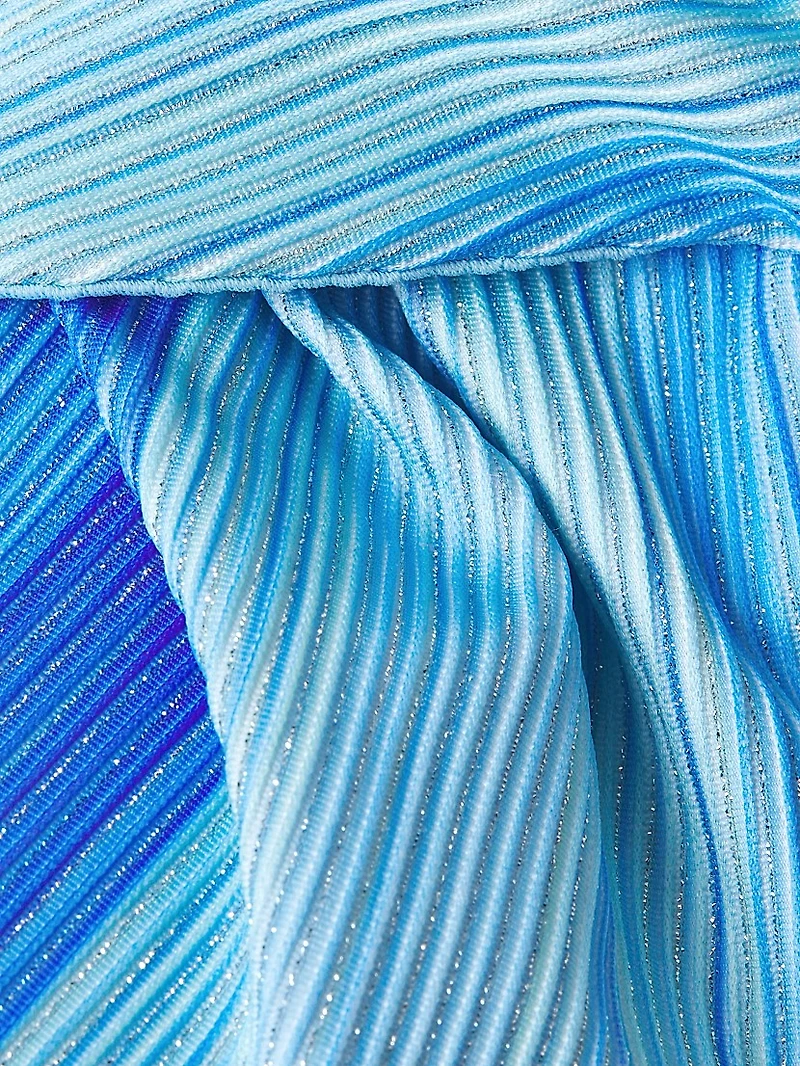 Sunset Stripe Twist Bandeau Bikini Top