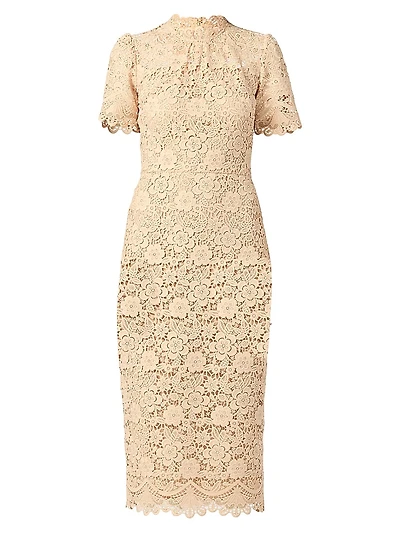 Vivienne Lace Midi-Dress