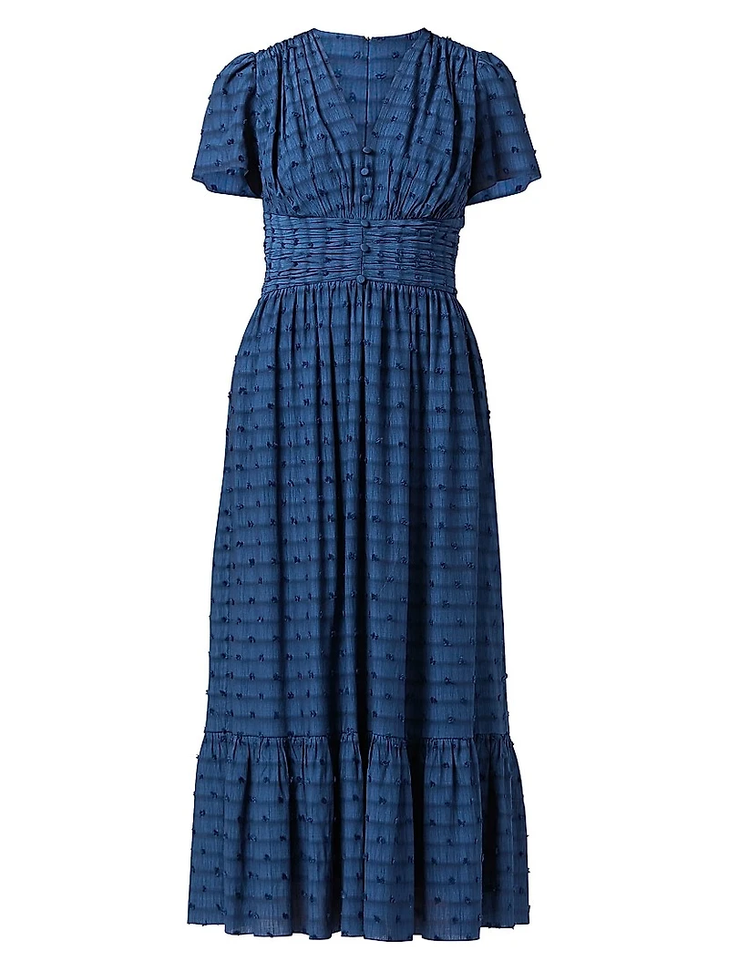 Ferrera Swiss Dot Midi-Dress