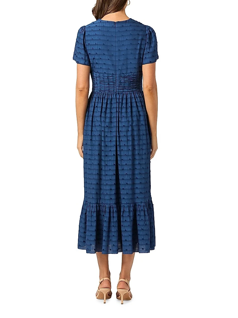 Ferrera Swiss Dot Midi-Dress
