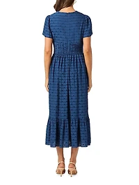 Ferrera Swiss Dot Midi-Dress
