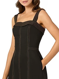 Maxwell Stretch-Cotton Sleeveless Midi-Dress
