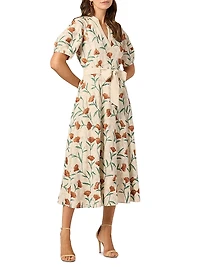 Willow Floral Midi-Dress