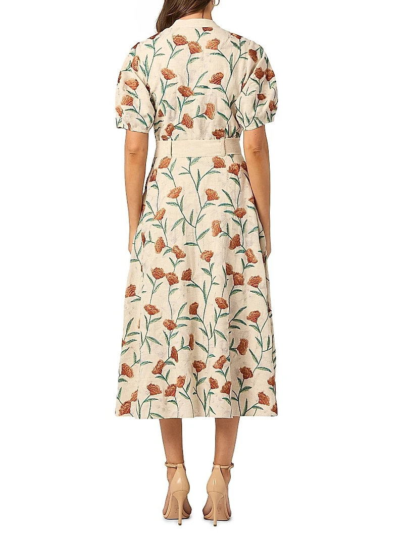 Willow Floral Midi-Dress