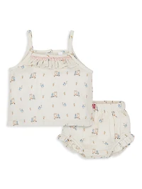 Baby Girl's Penguin Pints Tank Top & Bloomers Set