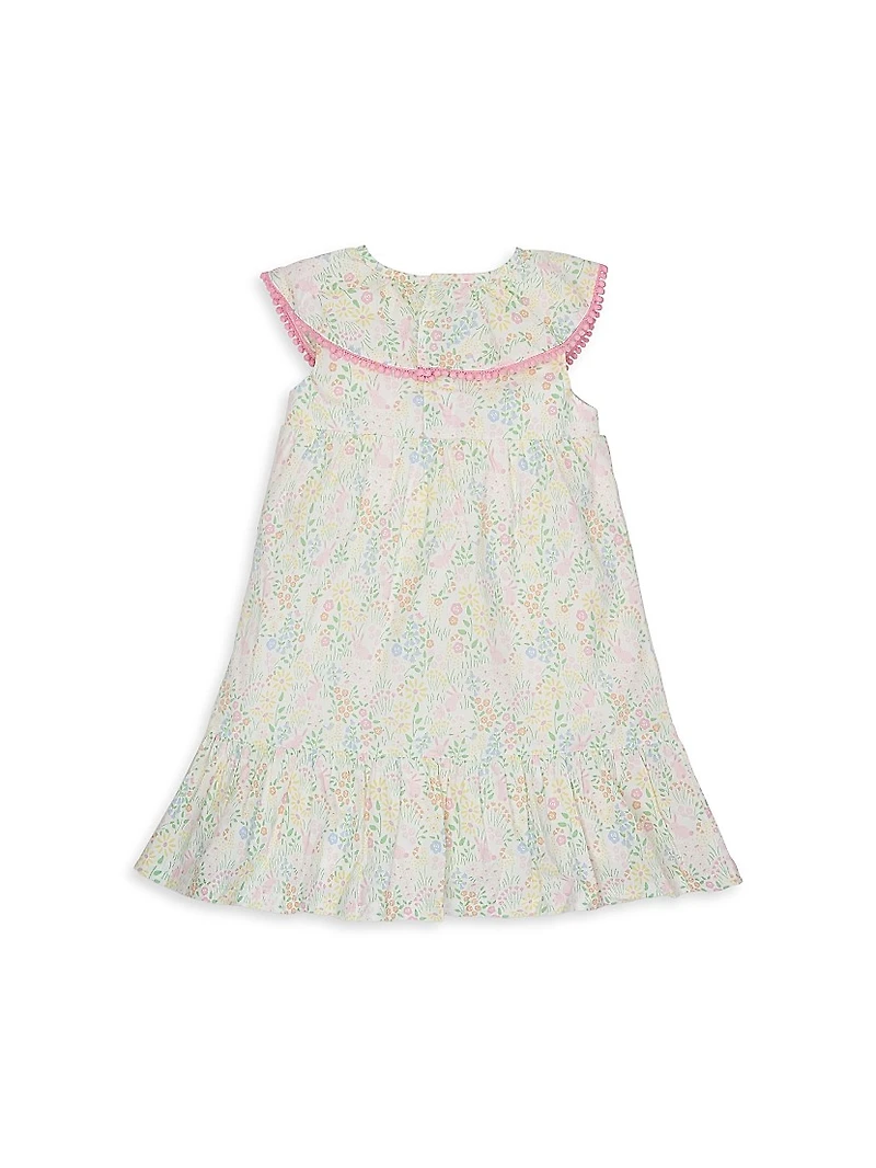 Little Girl's & Hoppy Garden Cotton Shift Dress