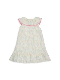 Little Girl's & Hoppy Garden Cotton Shift Dress