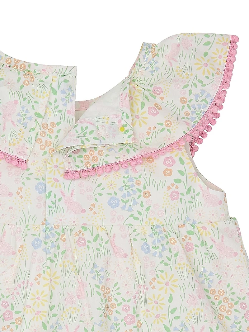 Little Girl's & Hoppy Garden Cotton Shift Dress