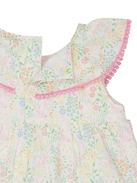 Little Girl's & Hoppy Garden Cotton Shift Dress