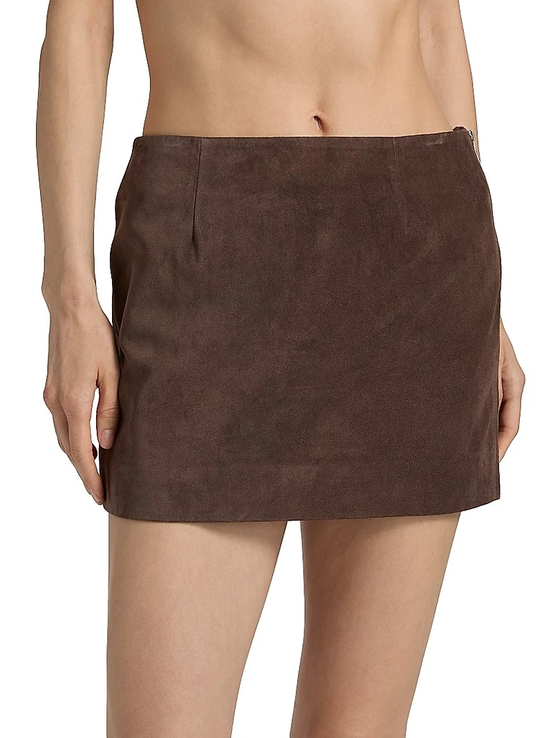 Haile Suede Miniskirt