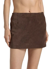 Haile Suede Miniskirt